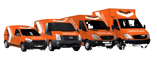 Moving van size comparison illustration